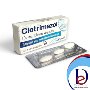 CLOTRIMAZOL 100 MG X 6 TAB VAGINALES- - LASANTE- UBI 7-D