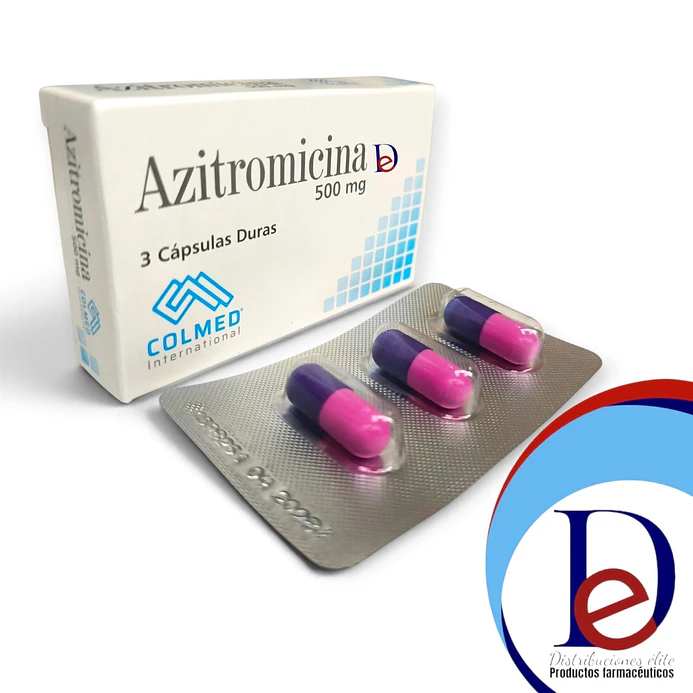 AZITROMICINA 500 MG X 3 CAP- - COLMED- UBI 7-D- 1