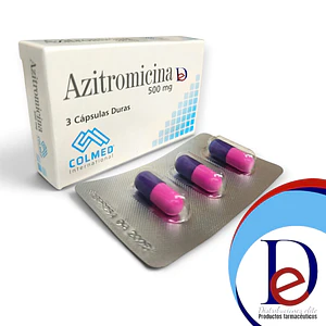 AZITROMICINA 500 MG X 3 CAP- - COLMED- UBI 7-D-