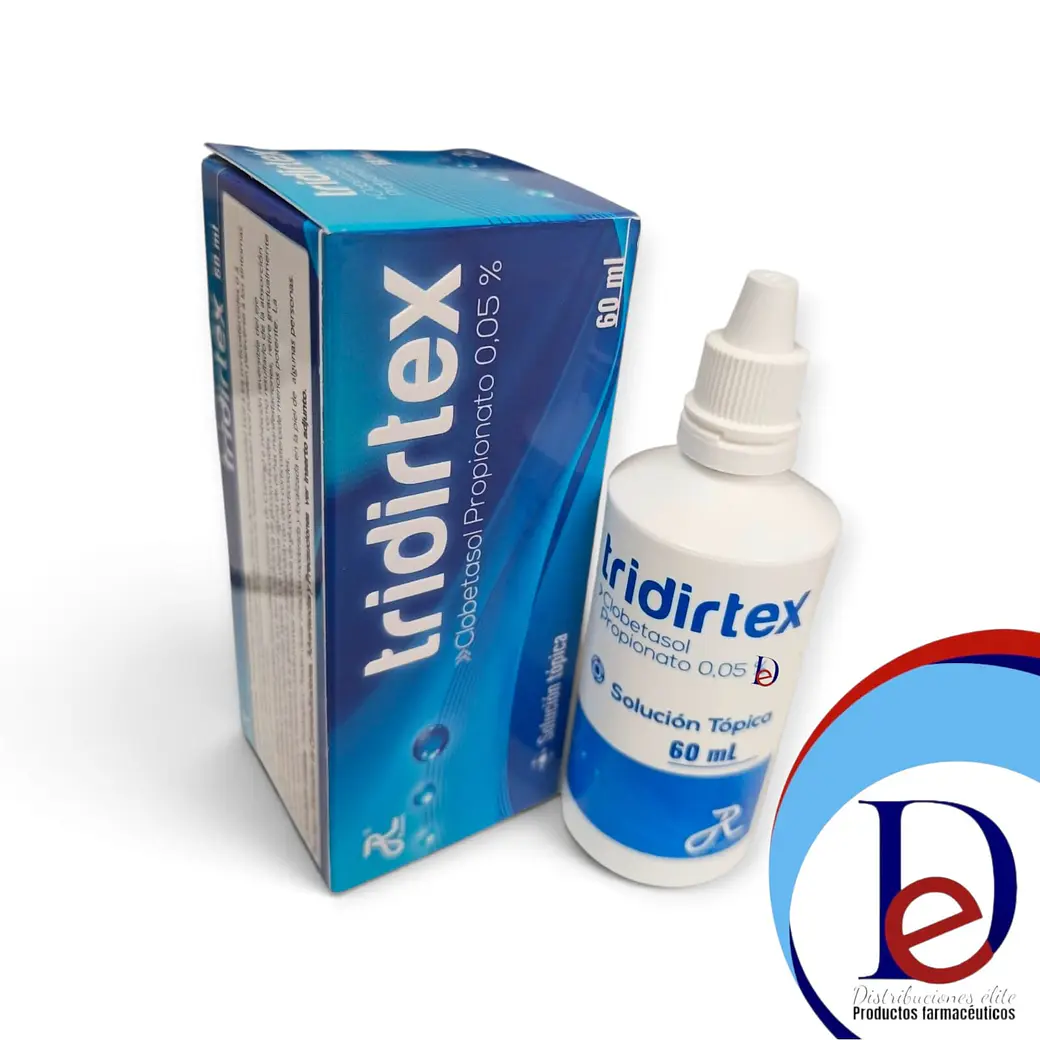 TRIDIRTEX 0.05% LOCION X 60 ML- CLOBETASOL O.05%- RUECAM- UBI 20-E 1