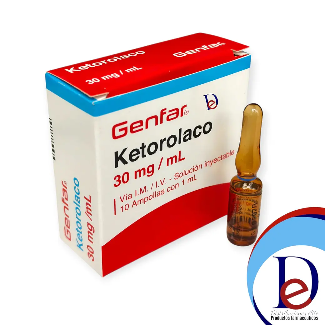 KETOROLACO 30MG/ML X 10 AMP --GENFAR UBI 32-B 1