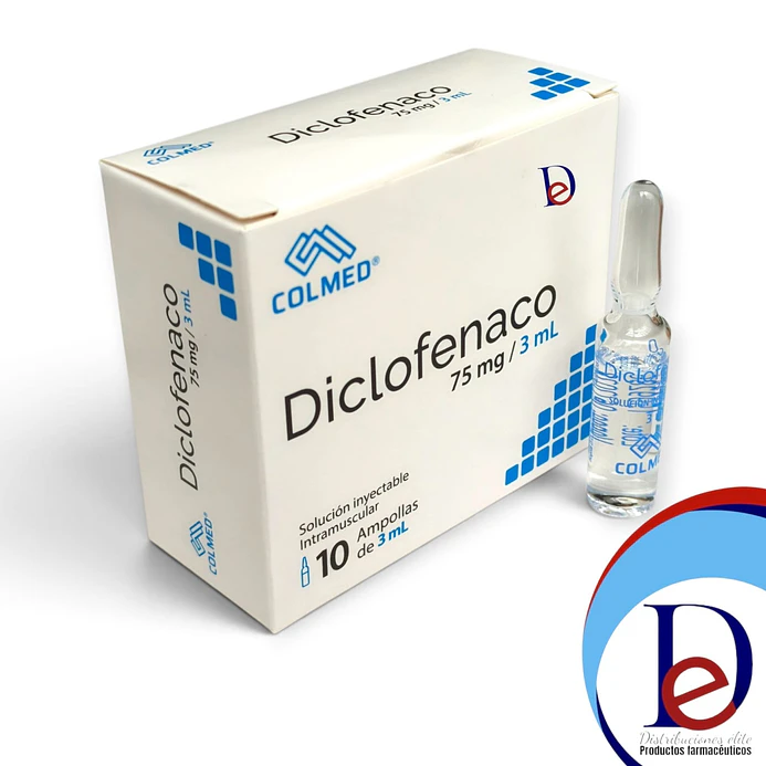 DICLOFENACO 75MG/3ML X 10 AMP- - COLMED- - UBI 33-F-  1