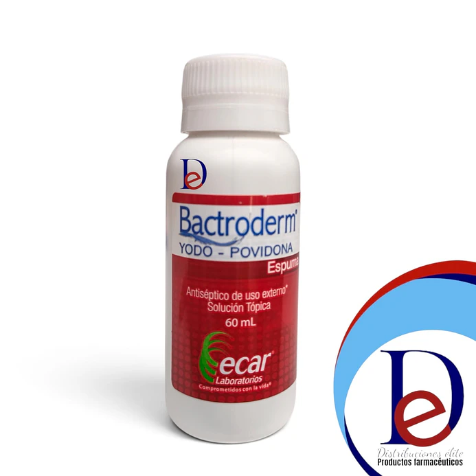 BACTRODERM ESPUMA X 60 ML- YODOPOVIDONA- ECAR- UBI 12-F 1