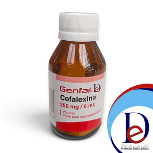 CEFALEXINA 250MG/5ML SUSP X 60 ML - - GENFAR- UBI 11-F