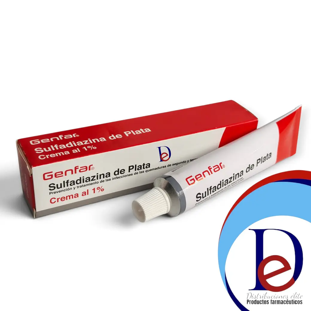 SULFADIAZINA DE PLATA 1% TUBO X 30 GR --GENFAR- UBI 9-E 1
