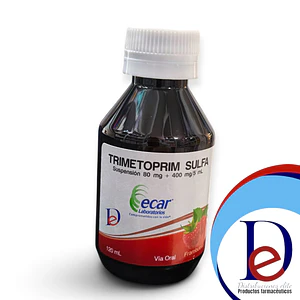 TRIMETOPRIM SULFA 480MG/5ML SUSP X 120 ML - - ECAR - UBI 13-E--BLOQUE 4
