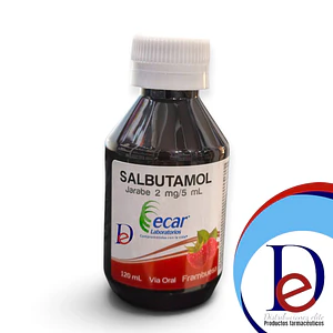 SALBUTAMOL 2MG/5ML JBE X 120 ML - - ECAR--VTO  ENE 27-- UBI 13-D