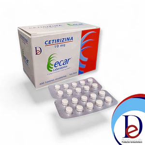 CETIRIZINA 10 MG X 400 TAB - - ECAR- UBI 13-A