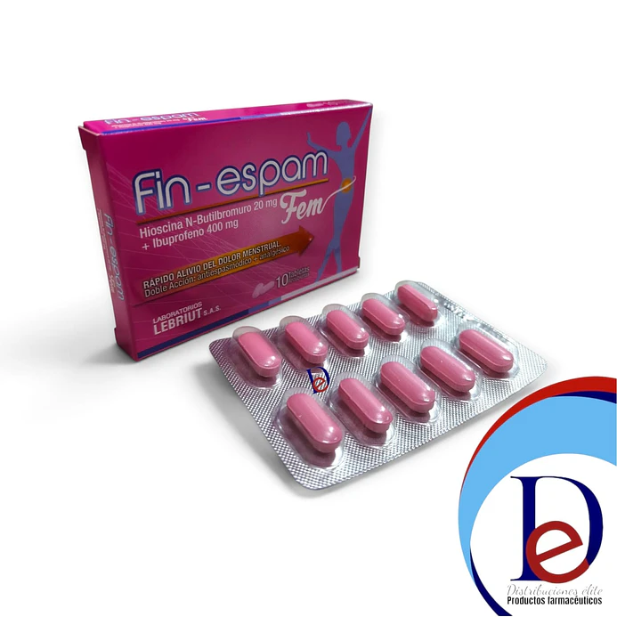 FIN ESPAM FEM 20MG/400MG X 10 TAB- HIOSCINA+ ACETAMINOFEN- LAPROFF-- UBI 14-D 1