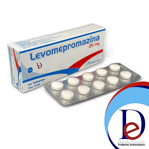 LEVOMEPROMAZINA 25 MG X20 TAB- -ACTIFARMA- UBI 26-C