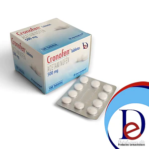 CRONOFEN 500 MG X 100 TAB- ACETAMINOFEN- NOVAMED -UBI 9-E