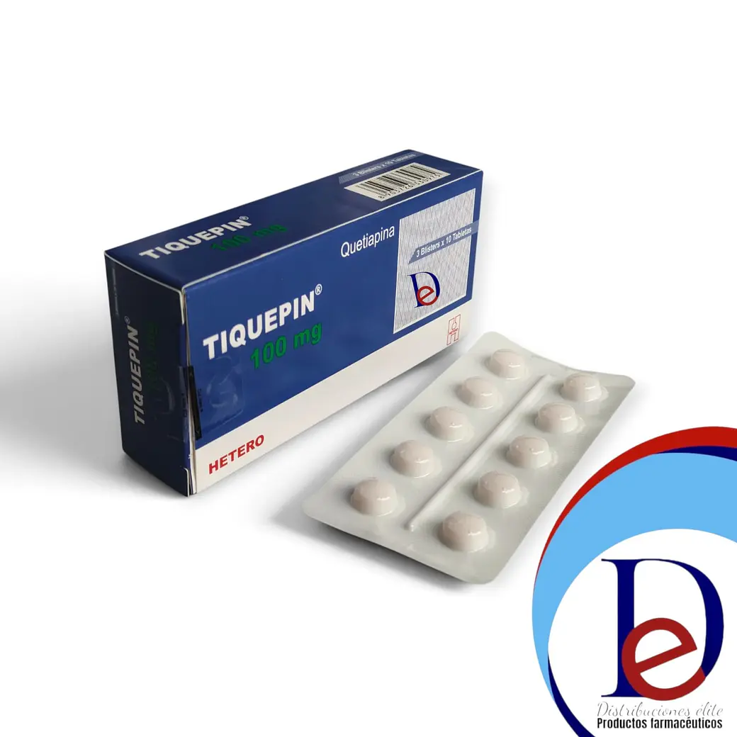 TIQUEPIN 100 MG X 30 TAB- QUETIAPINA 100 MG- HETERO- UBI 33-A 1