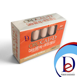 OROCAL+D X 30 TAB -CALCIO+ VITAMINA D- LAPROFF- - 24-E