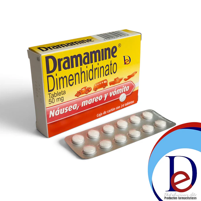DRAMAMINE 50 MG X 24 TAB- DIMENHIDRINATO- JOHNSON&JOHNSON- UBI 1-D 1