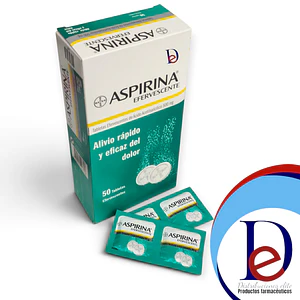 ASPIRINA EFERVESCENTE 500 MG X 50 TAB -ACIDO ACETILSALICILICO 500 MG- BAYER- - 18-B