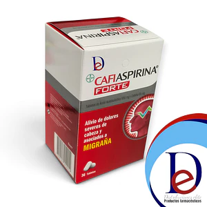 CAFIASPIRINA FORTE 650MG/65MG X 36 TAB - CAFEINA+ACIDO ACETILSALICILICO-BAYER UBI 23-D