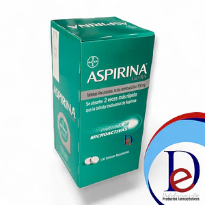 ASPIRINA ULTRA 500 MG X 100 TAB -- BAYER- - UBI 21-B