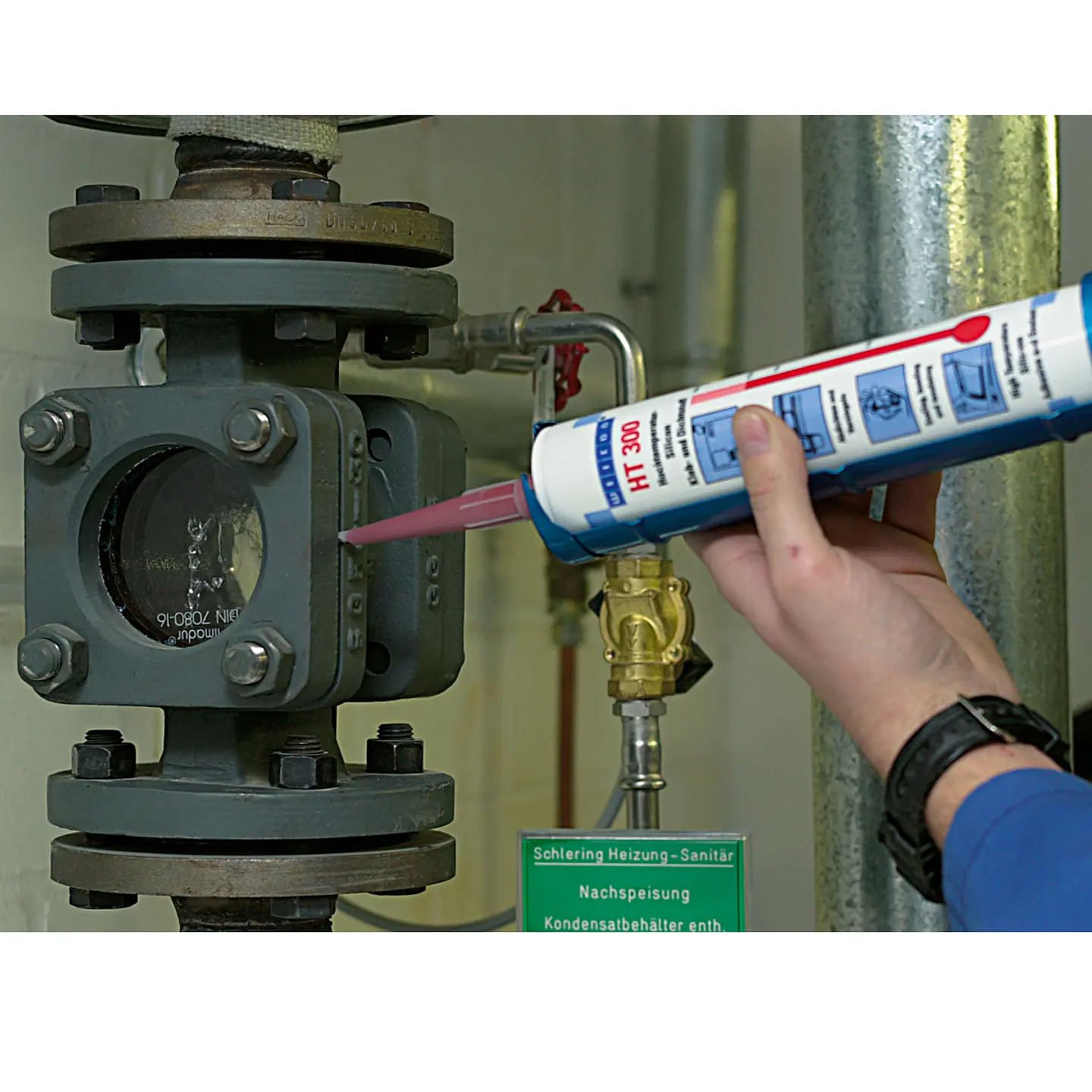 Silicona Sellador Para Alta Temperatura 300º Roja 310 Ml Ht300  2