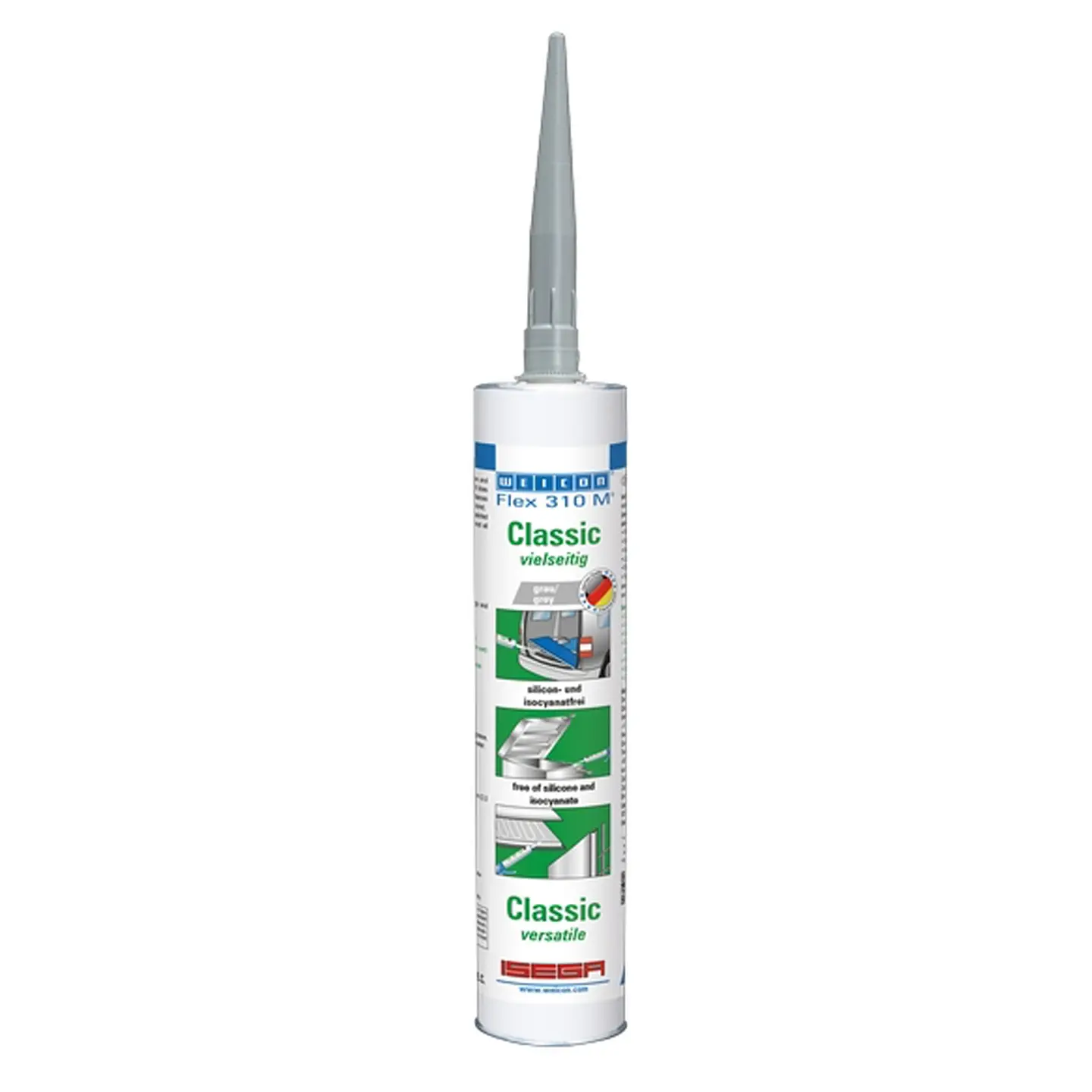 Adhesivo Sellador Elastico Grado Alimenticio Gris 310 Ml Flex 310 Ms 1