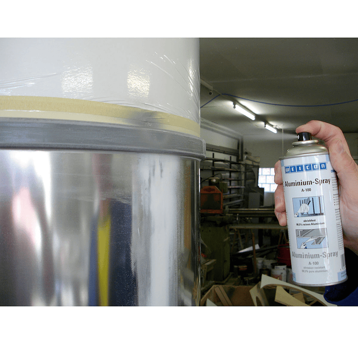 Spray Recubrimiento De Aluminio 400 Ml A-100 Resistente a La Abrasión 2