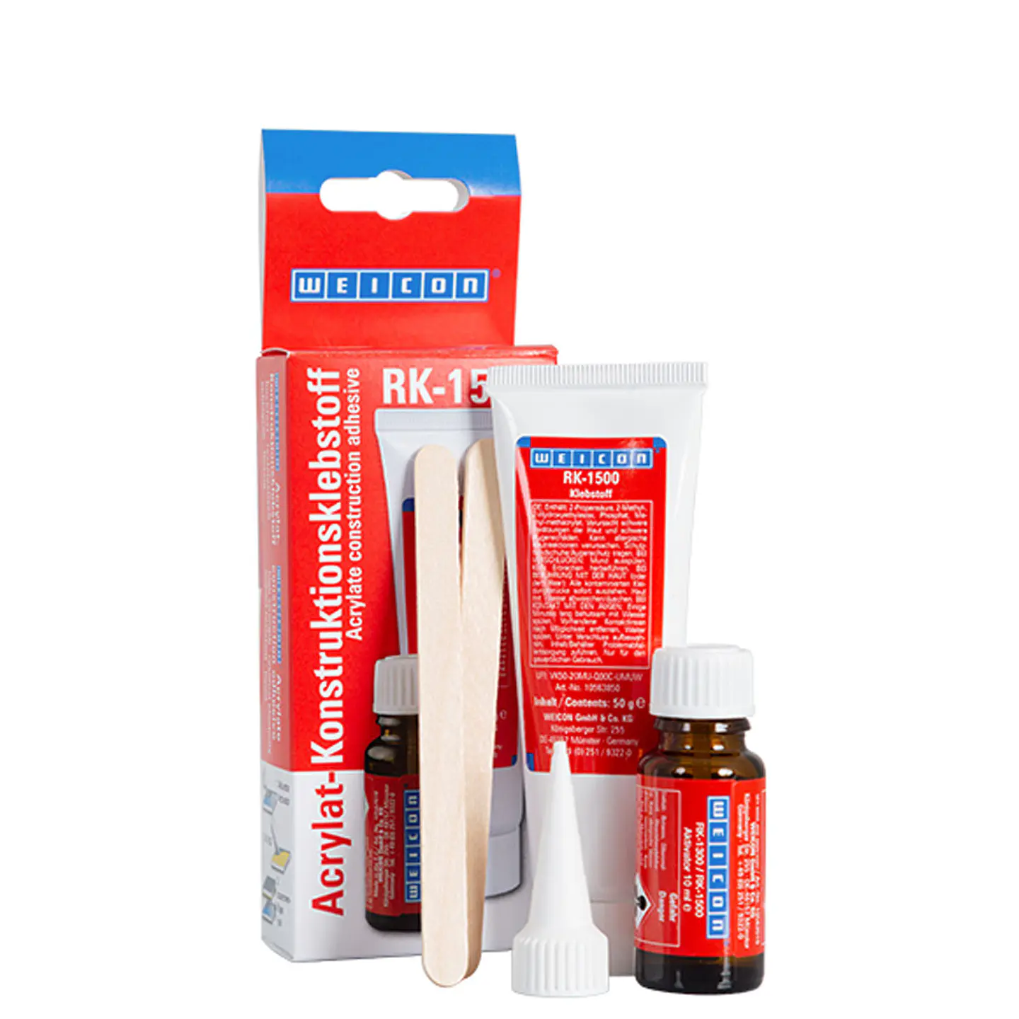 Adhesivo Para Vidrio Metal Ceramica 60 Grs RK-1500 Liquido 1