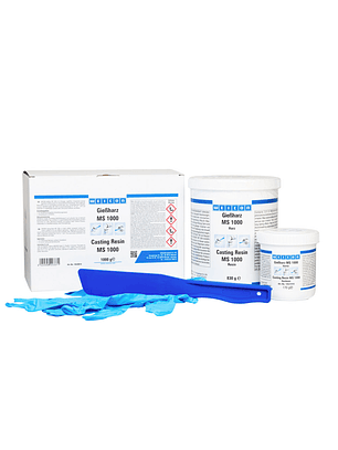 Resina Epoxi Transparente Para Pegar y Laminar 1 Kg MS 1000