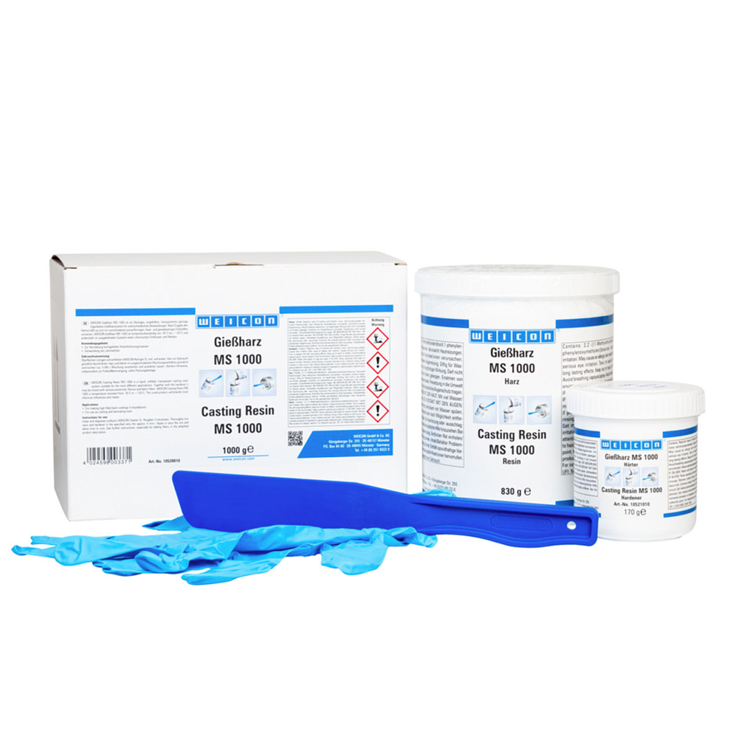 Resina Epoxi Transparente Para Pegar y Laminar 1 Kg MS 1000 1