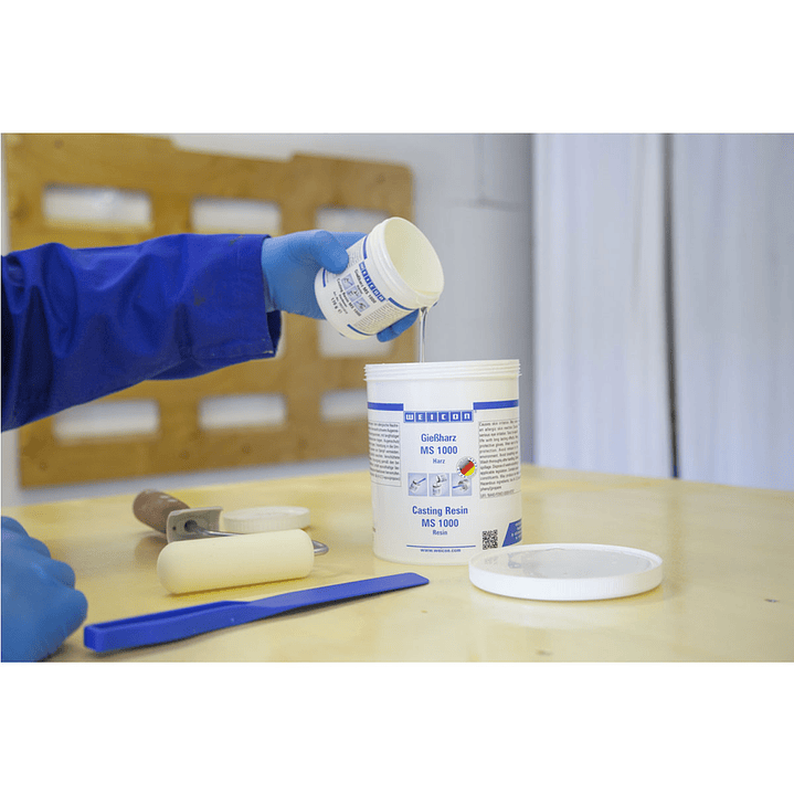 Resina Epoxi Transparente Para Pegar y Laminar 1 Kg MS 1000 6