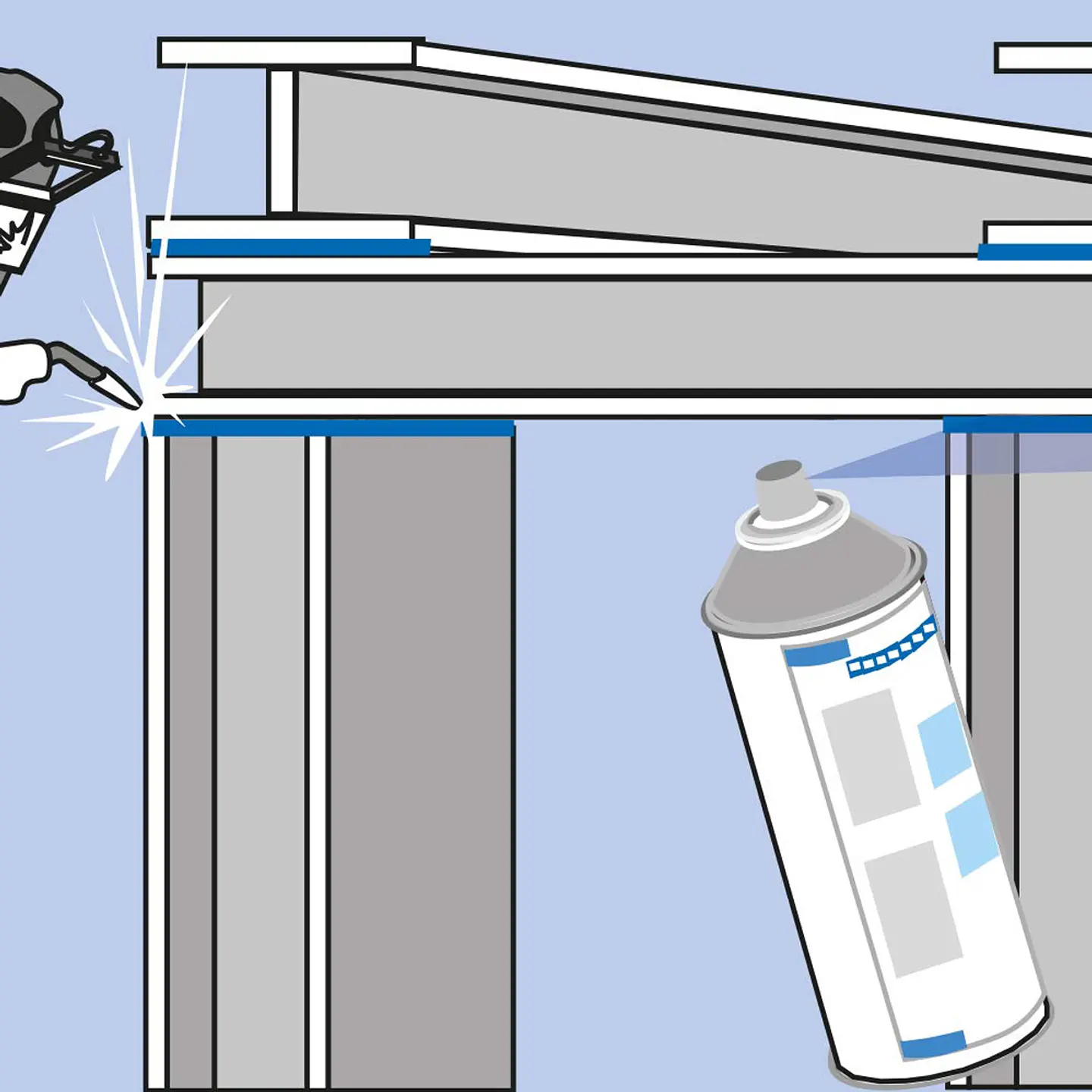 Spray Galvanizado En Frio 400 Ml Galva-Spray Anticorrosivo 10