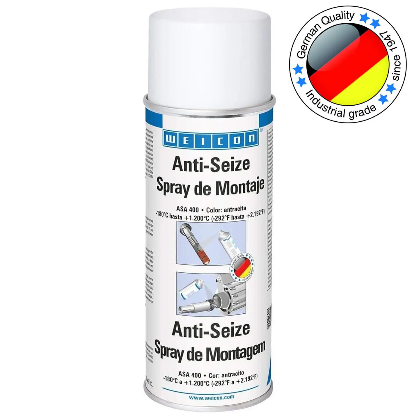 Spray Pasta De Montaje Anti Seize 400 Ml Weicon 1
