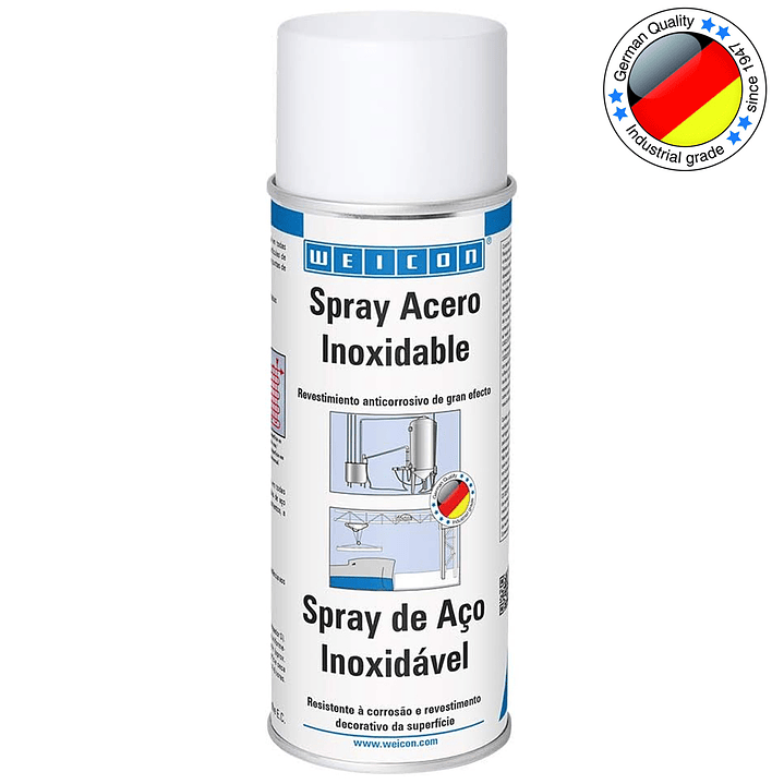 Spray Recubrimiento De Acero Inoxidable 400 Ml Weicon 1