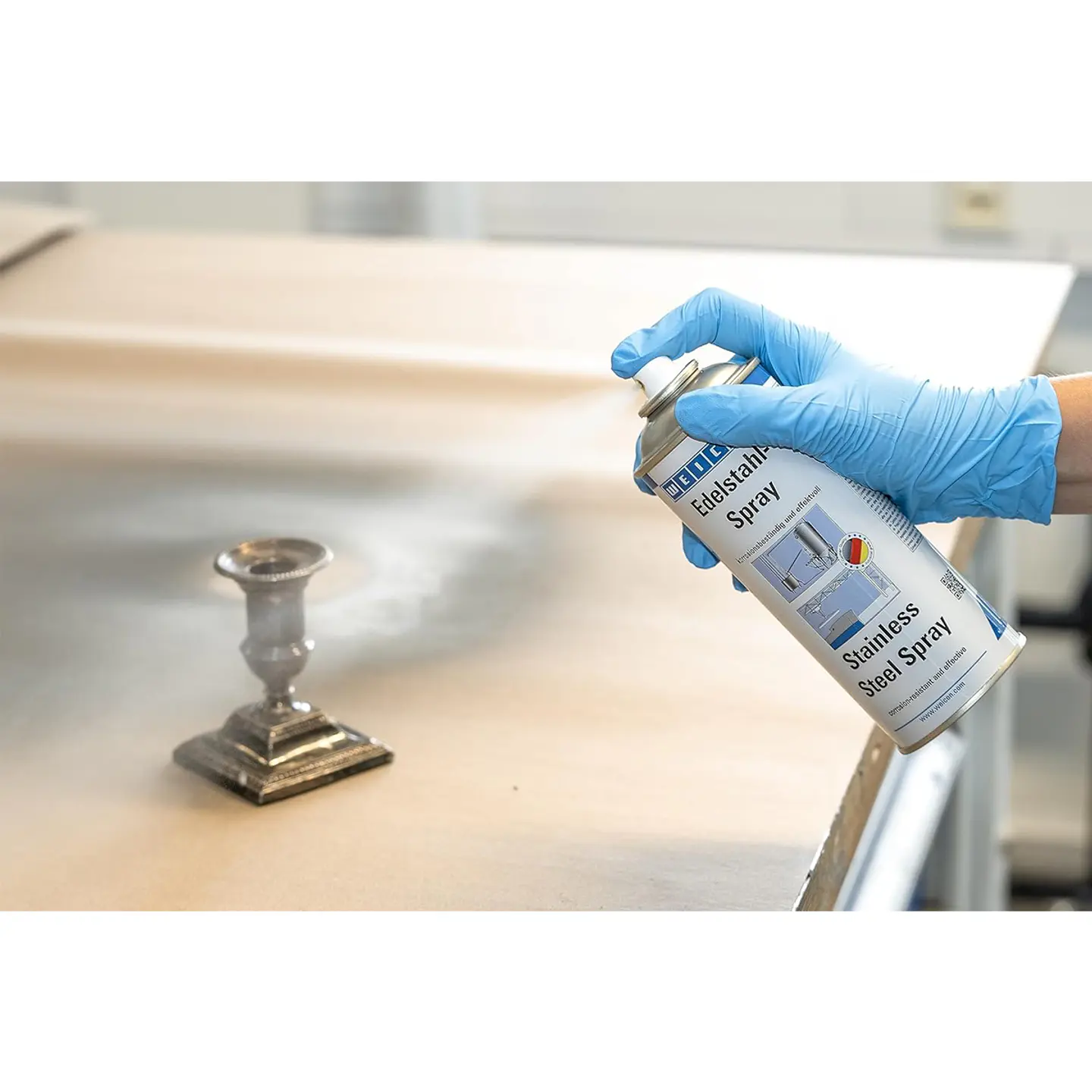 Spray Recubrimiento De Acero Inoxidable 400 Ml Weicon 5