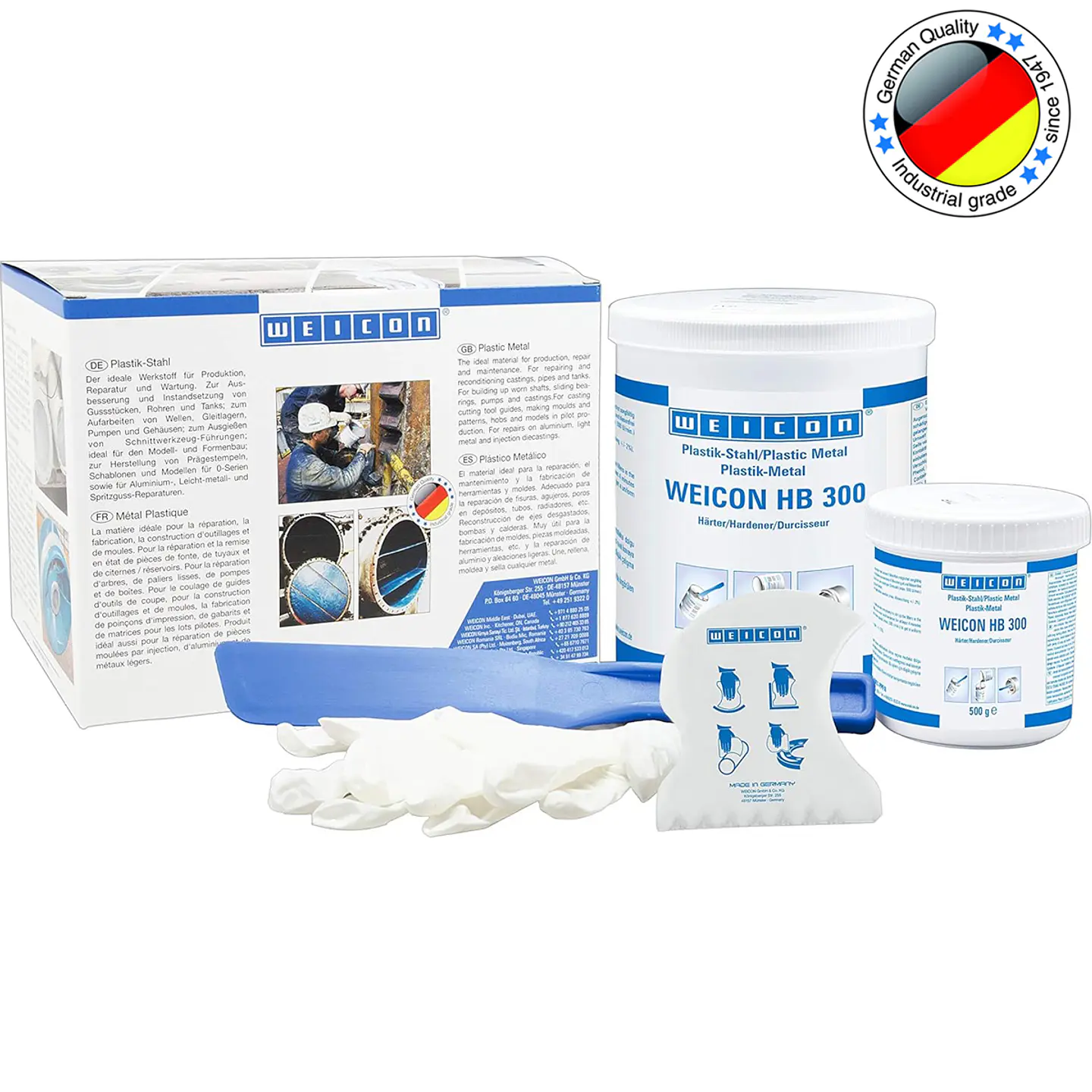 Resina Epoxi Para Altas Temperaturas 1,0 Kg Weicon HB 300 1