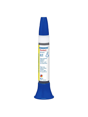 Adhesivo Cianocrilato Negro Para Caucho y Plastico 30 grs Va 30 Black