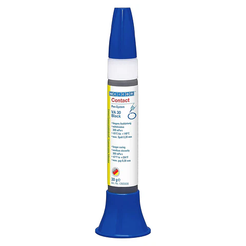 Adhesivo Cianocrilato Negro Para Caucho y Plastico 30 grs Va 30 Black