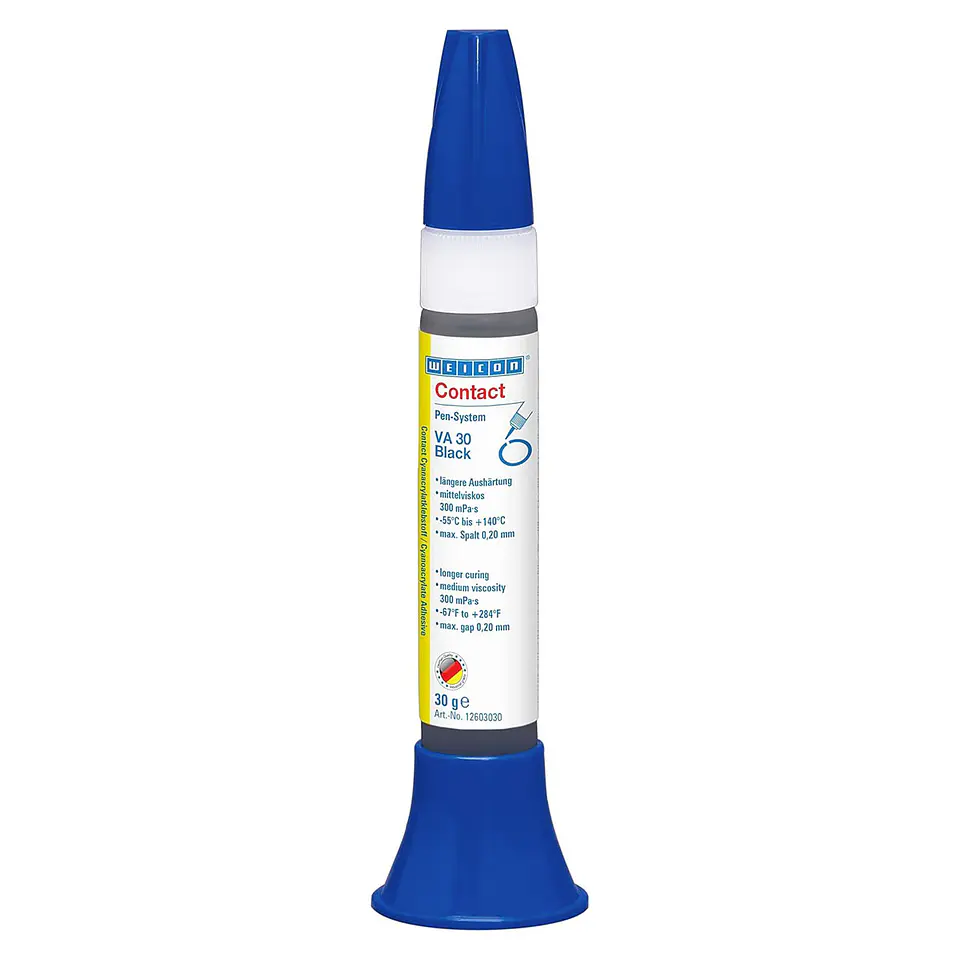 Adhesivo Cianocrilato Negro Para Caucho y Plastico 30 grs Va 30 Black 1