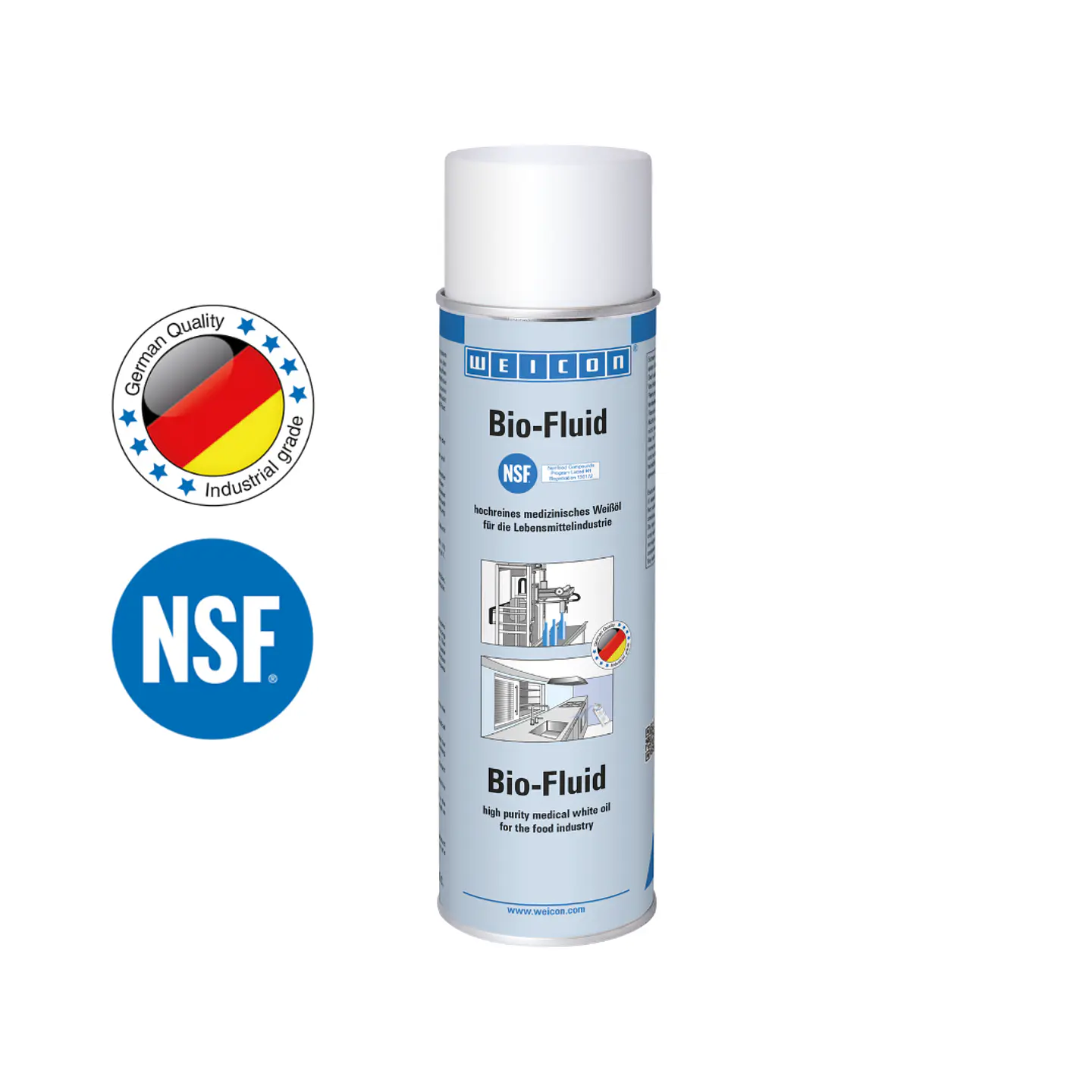 Spray Aceite Lubricante Grado Alimenticio 500 ML WEICON 1