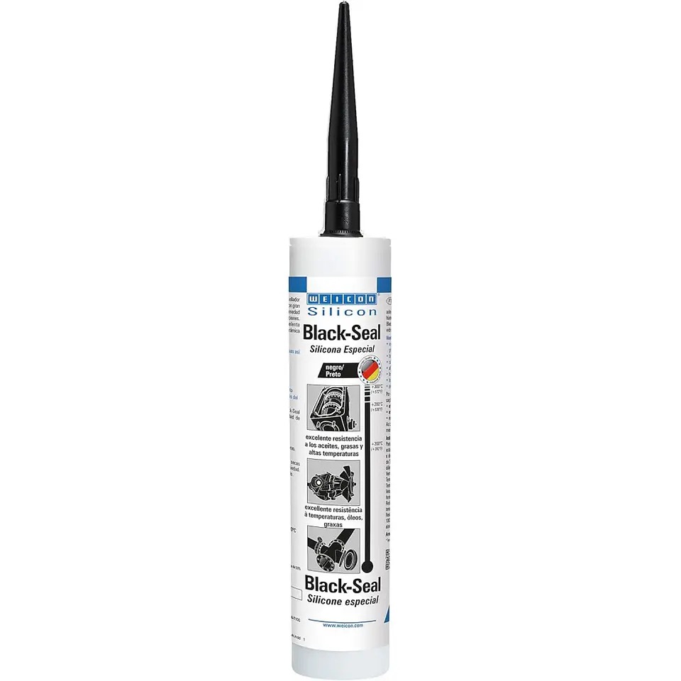 Silicona Sellador Altas Temperaturas Negra 310 Ml Black Seal  1