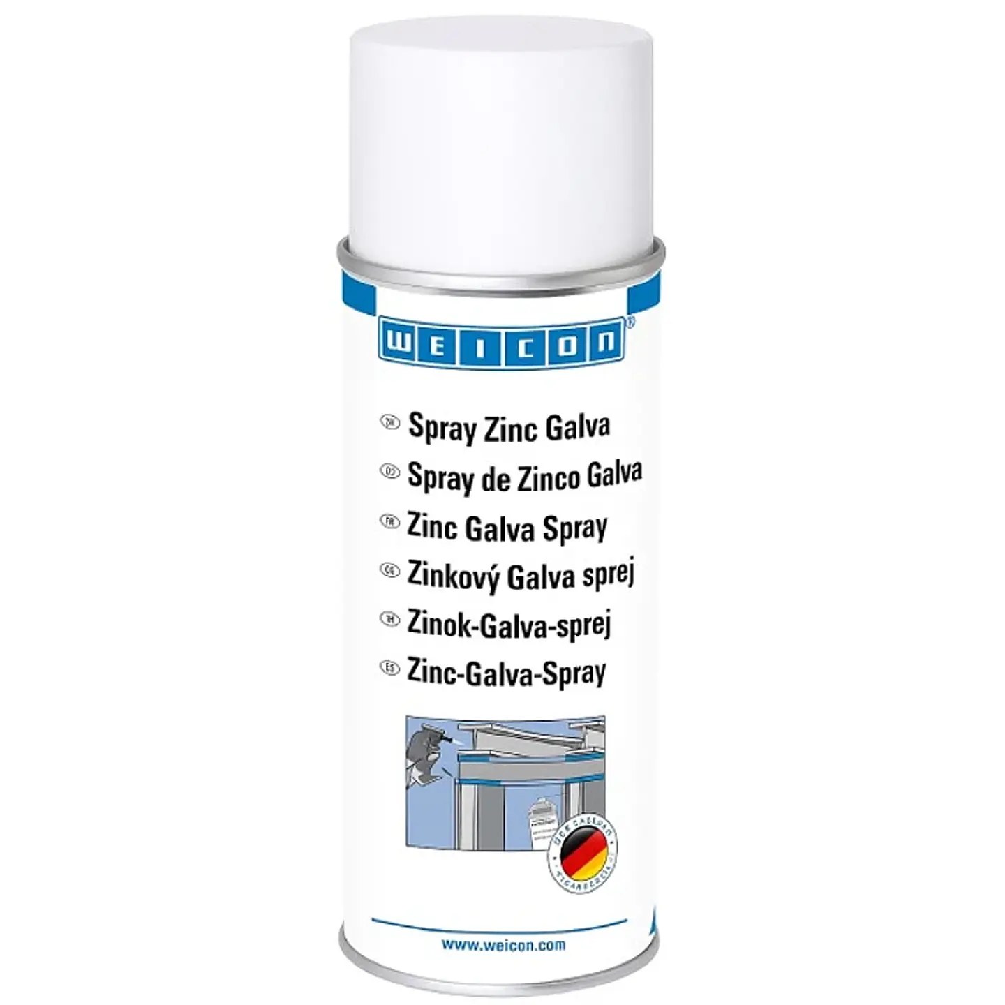 Spray Galvanizado De Zinc Galva 400 Ml Weicon 1