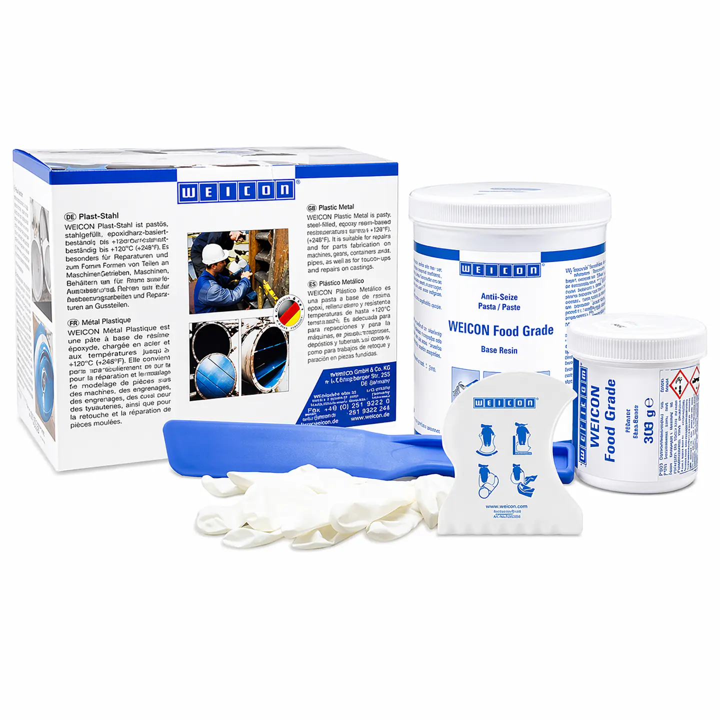 Resina Epoxi Antigestante y Corrosion Grado Alimenticio Weicon Food Grade 1
