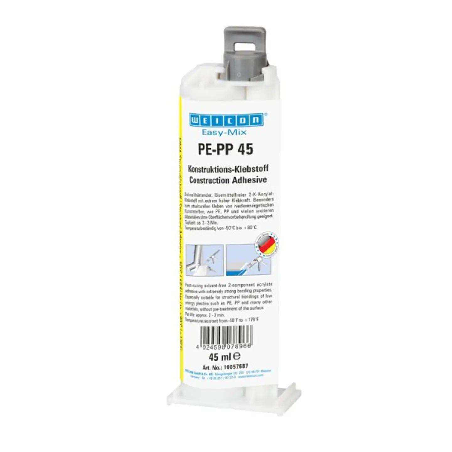 Adhesivo Estructural de Acrilato Easy-Mix PE-PP 45 1
