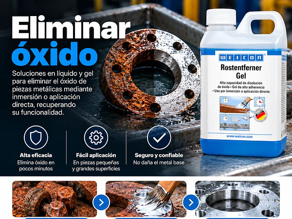 ¿Cómo eliminar el óxido y proteger superficies metálicas?