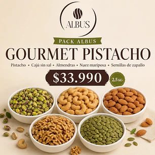 Pack Albus Gourmet Pistacho