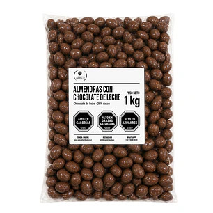 Almendras con Chocolate de Leche 26% Cacao – Bolsa de 1 kg