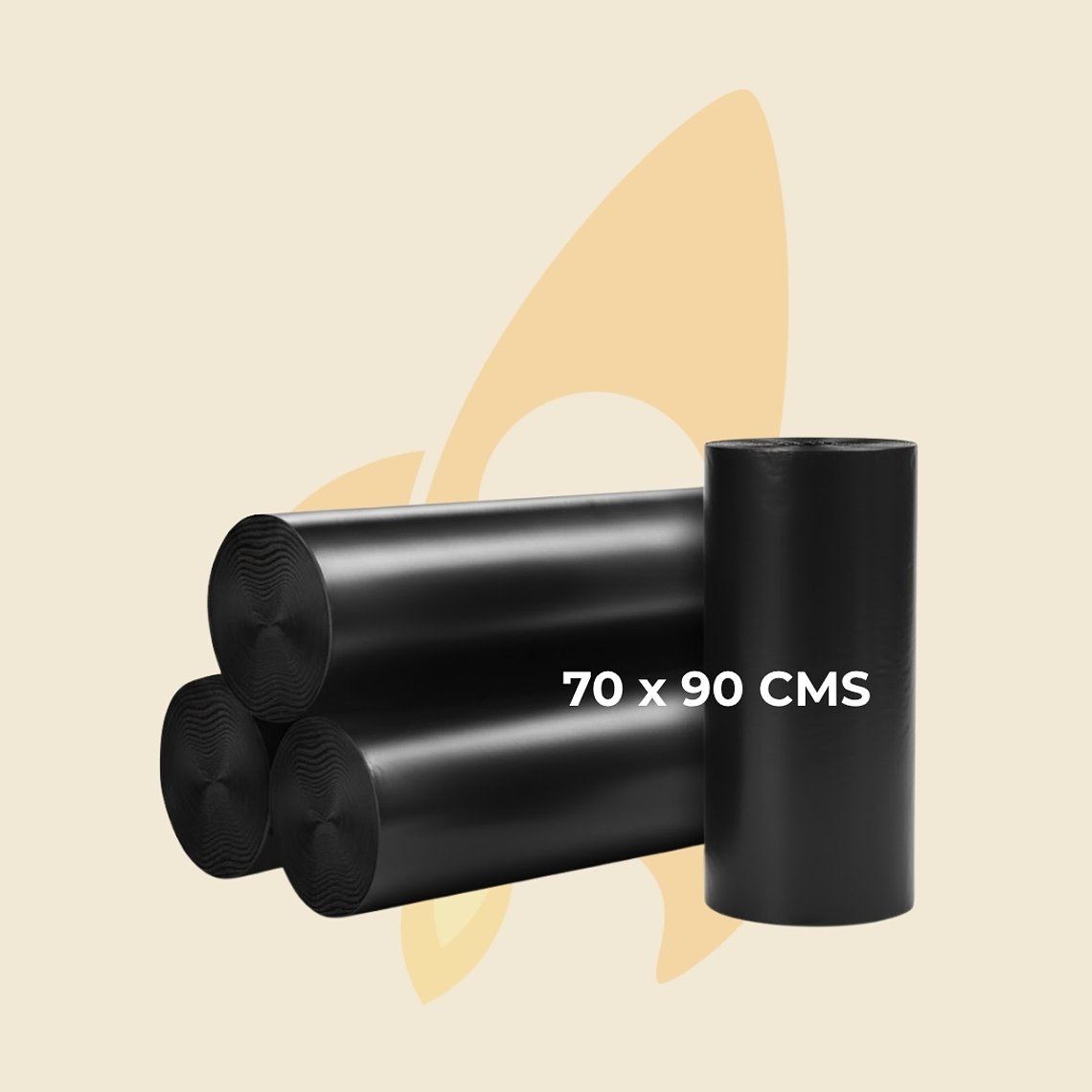 Bolsa de basura negra 70 X 90 1