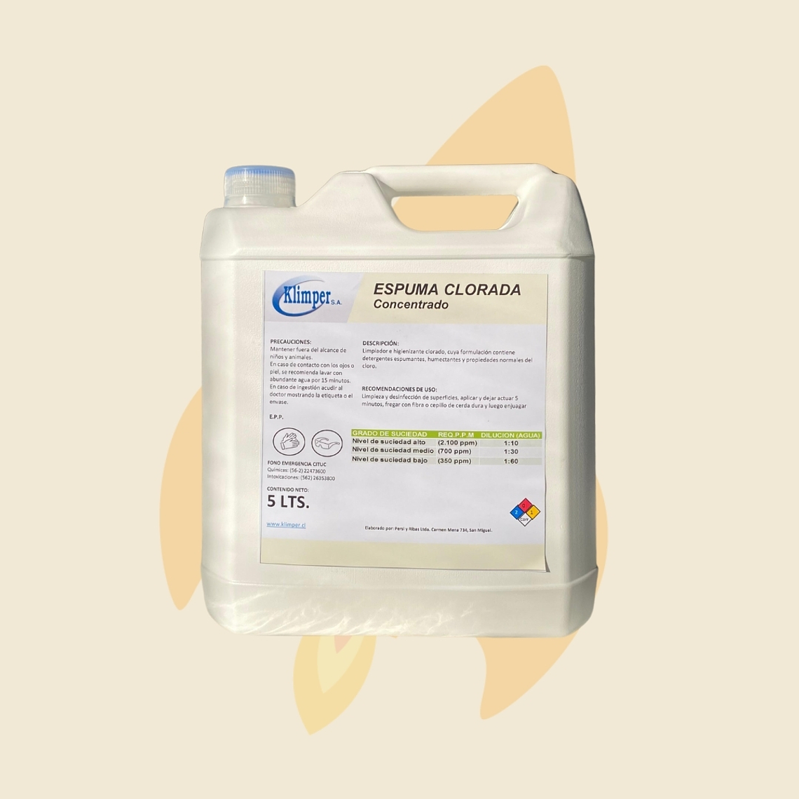 Espuma clorada 1