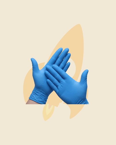 Guante nitrilo azul