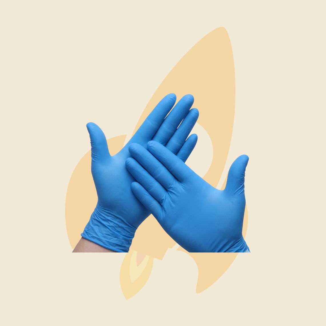 Guante nitrilo azul 1