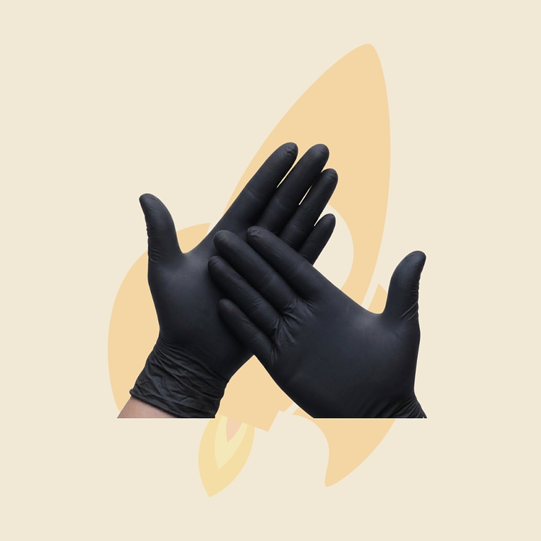 Guante nitrilo negro 1