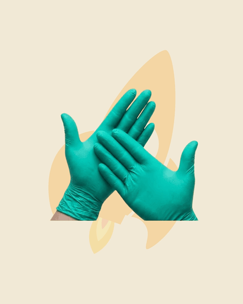 Guante nitrilo verde